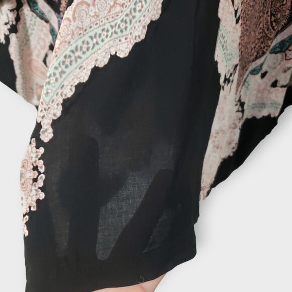 Victoria's Secret Butterfly Poncho Coverup Abstract Paisley Beaded XS/S NWT - Picture 7 of 13